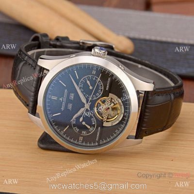 Fake Jaeger-LeCoultre Perpetual Calendar 42mm Watch SS Black Dial watches