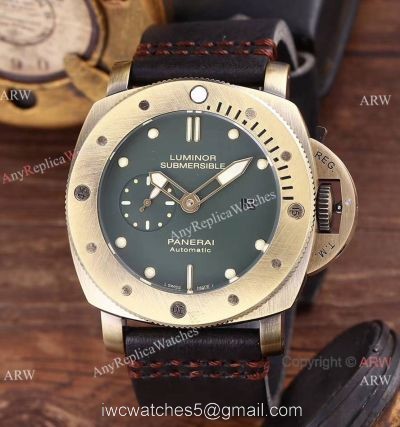 AAA Replica Panerai PAM382 Luminor Submersible Bronze Case Watch watches