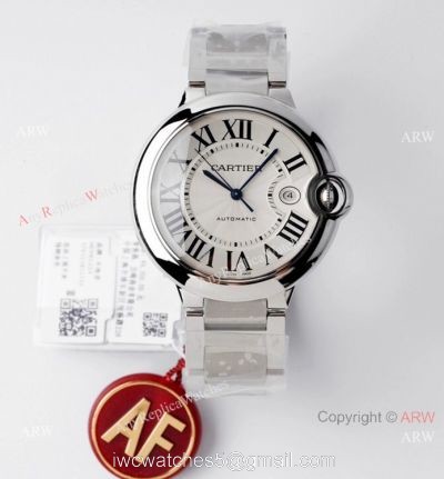 1-1 Best Edition AF Factory Ballon Bleu Cartier Copy Watch Stainless Steel 42mm watches