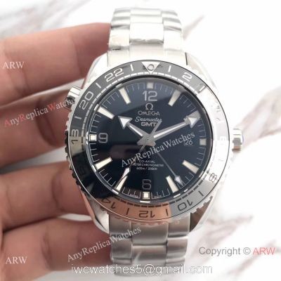Swiss Grade Omega Seamaster GMT 600m Replica Watch SS New Bezel watches