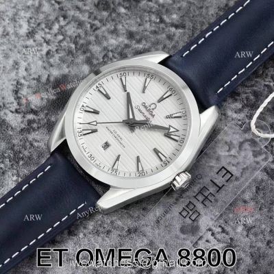 Replica Omega Seamaster Swiss ETA 8800 Movement Superluminova Leather Band Watch watches