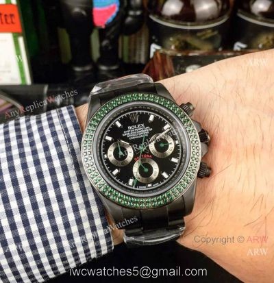 New Daytona Rolex Rainbow Replica Watch All Black Limited Edition watches