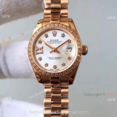 Rose Gold Rolex Datejust Rolex Replica Presidential Diamond Watch watches