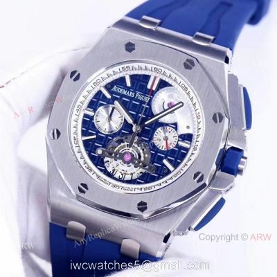 Fake Audemars Piguet Royal Oak Offshore Chronograph Watches SS Blue Dial watches