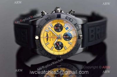 Swiss 7750 Copy Breitling Chronomat B01 Watches Yellow Dial watches
