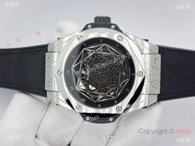 Swiss Grade Hublot Big Bang Sang Bleu Stainless Steel Watch 2019 Replica watches