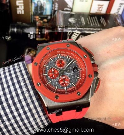 Fake Audemars Piguet Royal Oak Offshore Chrono Watches Red Version watches