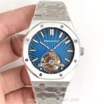 Swiss Copy Audemars Piguet Royal Oak Extra-Thin Tourbillon Blue Dial Watch 2924 Movement watches
