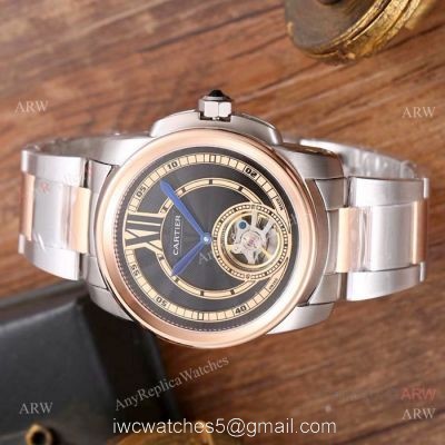 New Replica Cartier Calibre De Watches Two Tone Rose Gold watches