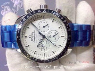 Copy Omega Snoopy Watch Stainless Steel White Chronograph Dial 42mm watches