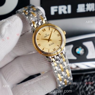 AAA Replica Omega Lady De Ville Watches 2-Tone Sapphire Crystal watches