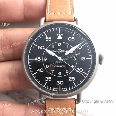 Swiss Bell Ross Heritage Vintage Copy watch White Marking Black PVD Case watches