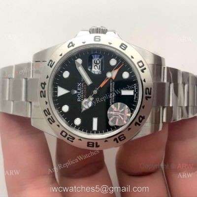 JF Factory V3 ETA2836 Replica Rolex Explorer II 42mm Black Dial Watch 216570 watches