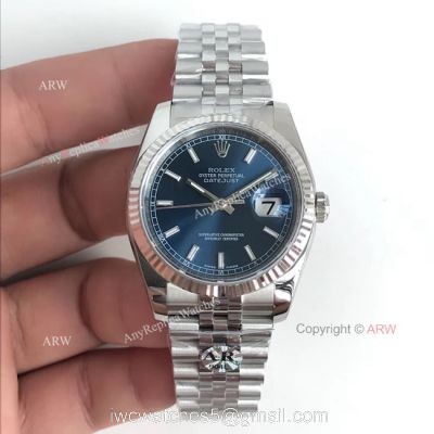 AR Factory V2 Rolex Datejust 36 MM Blue Dial Jubilee Watch Rolex ?r SWISS 3135 MOVEMENT watches