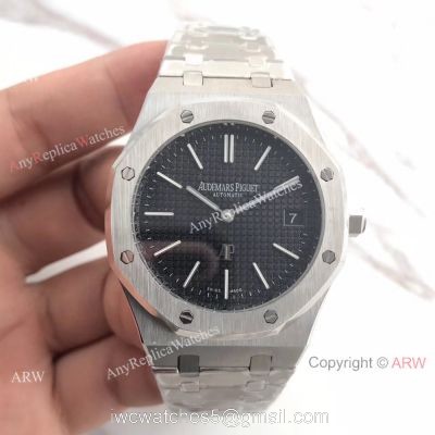 Replica Audemars Piguet Royal Oak Stainless Steel Watch 39mm Black Dial watches