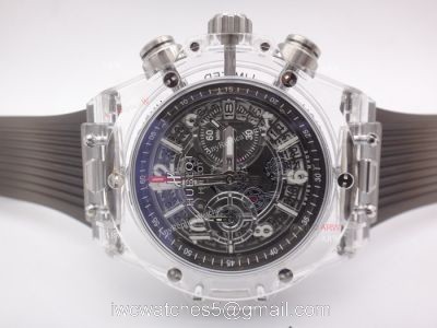 2018 Baselworld Hublot Big Bang Unico Sapphire Replica Watch Black Skeleton watches