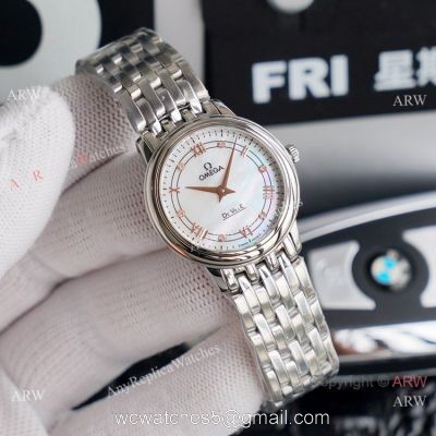 Swiss Quartz Omega Women De Ville Watches Stainless Steel watches
