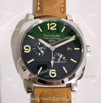 Best Panerai Radiomir GMT Power Reserve Black Dial Watch Pam 658 watches