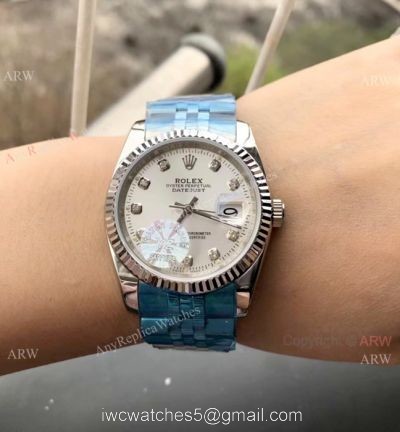 Replica Rolex Datejust 36MM Stainless Steel Jubilee Silver Dial Watches watches