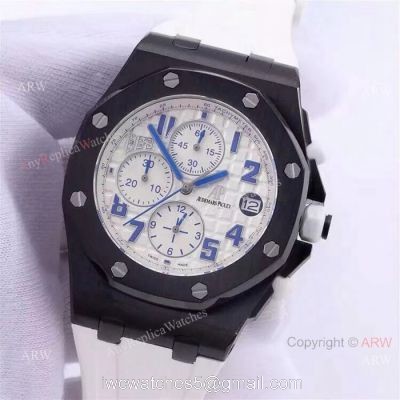Low Price Audemars Piguet Royal Oak Offshore Chronograph Watch White Rubber Strap watches