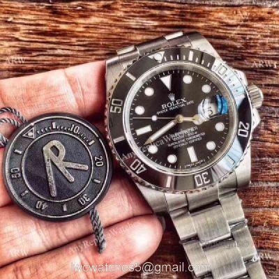AR Factory Replica Rolex Submariner Black Dial Swiss 2824 Watch 40mm watches