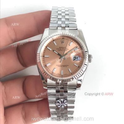 AR Factory V2 Rolex Datejust 36 MM Champagne Face Jubilee Watch Rolex ?r 3135 MOVEMENT watches