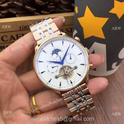 IWC Portuguese Moonphase Replica Watches Two Tone Rose Gold 44MM watches