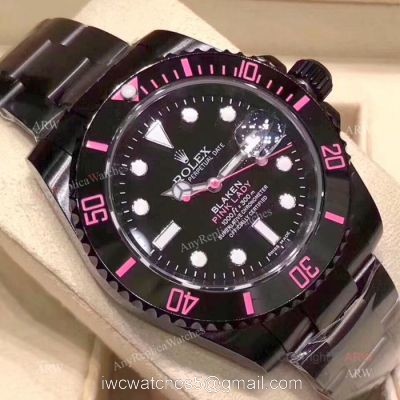 Rolex Blaken Replica Submariner Pink Lady 40mm Watch New Style watches