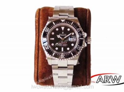 AR Factory Rolex Sea-Dweller 126600 Swiss ETA2824 Black Face Watch 43mm watches