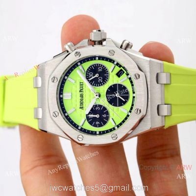 Audemars Piguet Knock off Watches / Women Size / Royal Oak offshore SS Green Dial watches