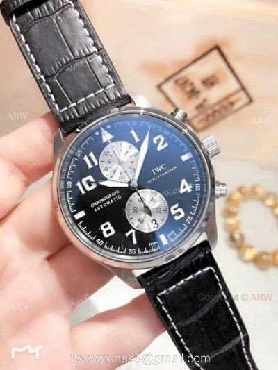 Best Quality IWC Big Pilot Chronograph Watch 46mm Black Dial watches