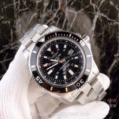 Replica Breitling Avenger Superocean Watch Stainless Steel Black Face watches