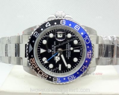 Copy Rolex GMT Master ii BlueBlack Bezel 40mm Mans Watch watches