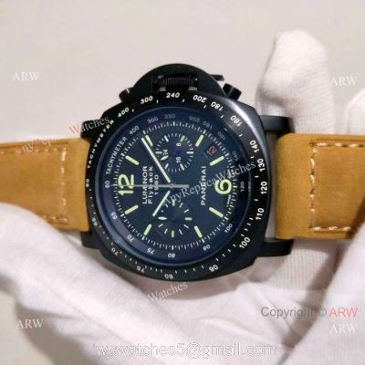 Panerai Luminor Flyback Chronograph Copy Watch Black Case watches