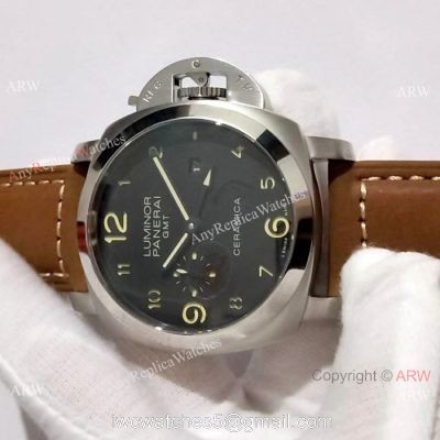Replica Luminor GMT Panerai SS Black Dial Watch PAM0441 watches