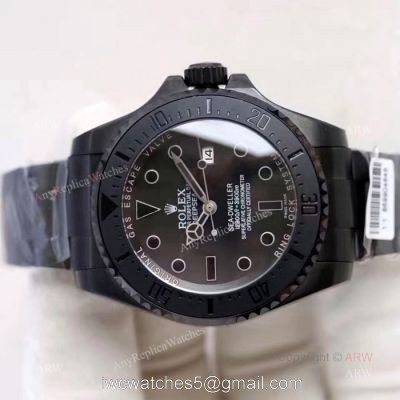 All Black Rolex Deepsea Black Replica Watch 44MM watches