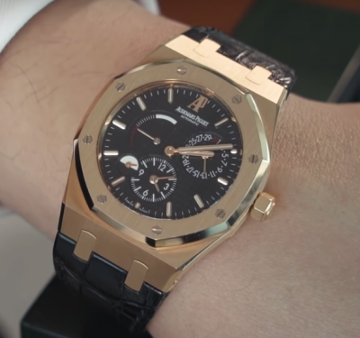Audemars Piguet Royal Oak Rose Gold Black Dial Replica Watch watches