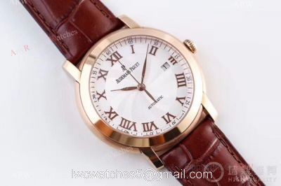 Swiss Grade Audemars Piguet Jules Audemars 3120 Watches Rose Gold Roman Dial watches