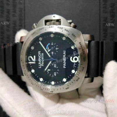 Paneria Luminor Regatta Limited Edition Watch SS Black Dial PAM308 watches