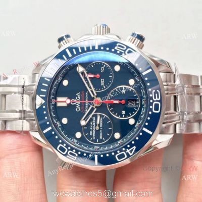 Swiss Grade Omega Seamaster 300 Replica Watch Stainless Steel Blue Dial watches