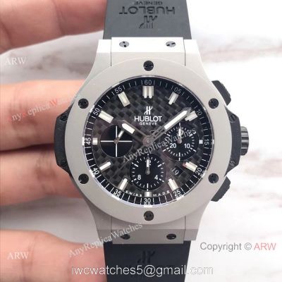 Copy Hublot Geneve Big Bang Stainless Steel Watch Siwss 4100 Carbon Dial watches