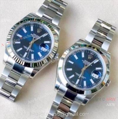 Rolex Datejust II Replica Watch 41mm / Stainless Steel Bright blue Dial watches