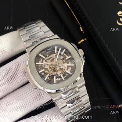 New Copy Patek Philippe Nautilus Stainless Steel Hollow Watches watches
