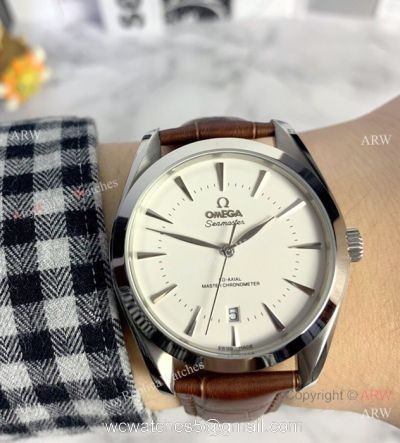 Fake Omega Seamaster Aqua Terra Omega Watch White Face 40mm watches