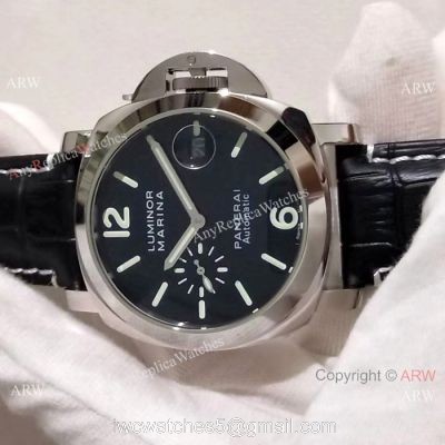 Best Fake Panerai Luminor Marina SS Black Dial Watch PAM104 watches