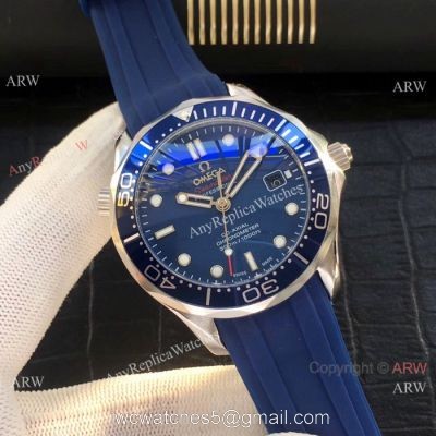 Omega Seamaster James Bond Omega Clone Watch Blue rubber Band watches