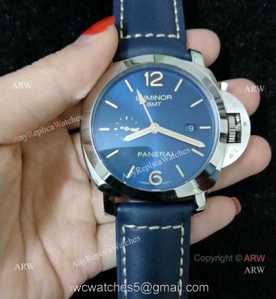 Buy Replica Luminor GMT Limited Edition Blue Face PAM 688 Watch watches