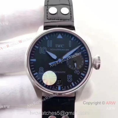 New IWC Big Pilots 7 days Muhammad Ali Watch SS BlueBlack Dial watches