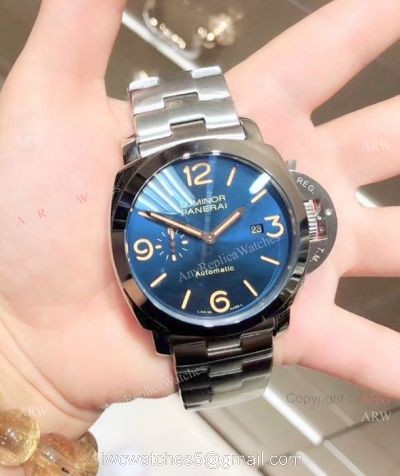 Copy Panerai Luminor Watches 316l Stainless Steel Blue Dial watches