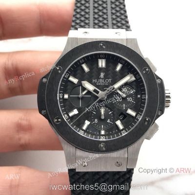 Swiss Grade Replica Hublot Big Bang 4100 Chrono watch SS Black Bezel watches